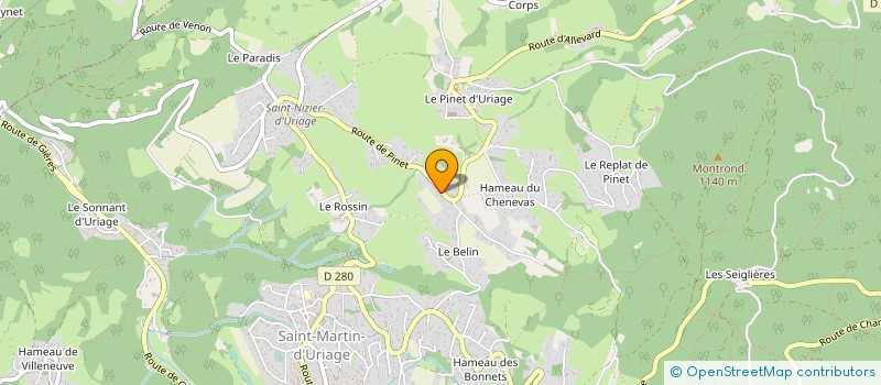 localisation de l'entreprise MADAME ALINE FAURE à SAINT-MARTIN-D'URIAGE