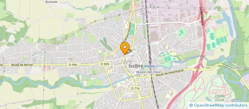 localisation de l'entreprise MADAME ALINE FERNANDES  ISSOIRE