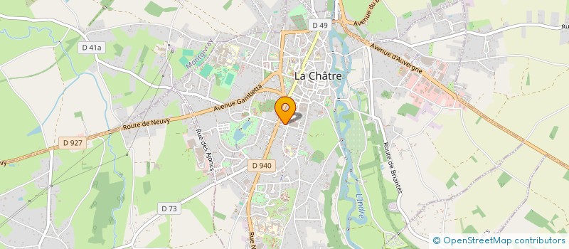 localisation de l'entreprise MADAME ALINE FERRAND à LA CHATRE