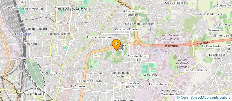 localisation de l'entreprise MADAME ALINE FOURNIER à ORLEANS