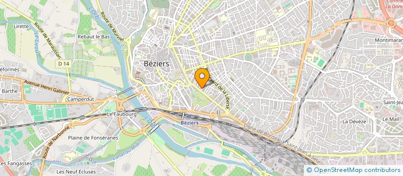 localisation de l'entreprise MADAME ALINE FRANCIS à BEZIERS