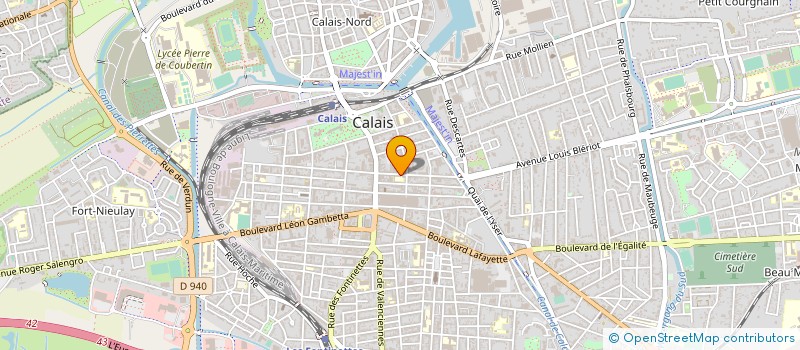 localisation de l'entreprise MADAME ALINE FRANCKE  CALAIS