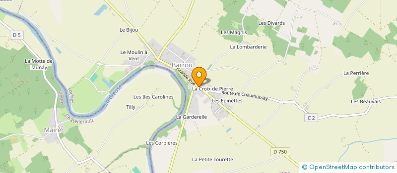 localisation de l'entreprise MADAME ALINE FRAYON  BARROU