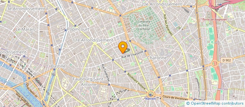 localisation de l'entreprise MADAME ALINE FREIRIA FERREIRA  PARIS