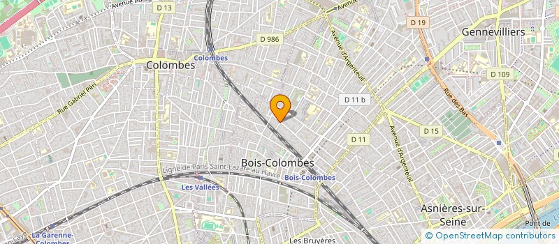 localisation de l'entreprise MADAME ALINE FREMERY à BOIS COLOMBES