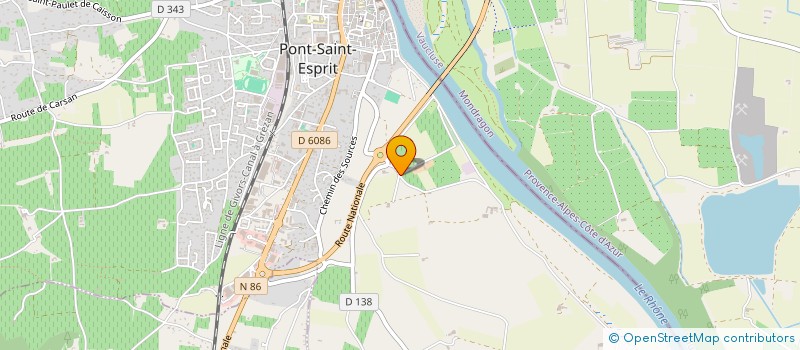 localisation de l'entreprise MADAME ALINE FROMANGE  PONT-SAINT-ESPRIT