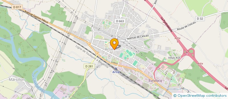 localisation de l'entreprise MADAME ALINE GABET  ARTIX