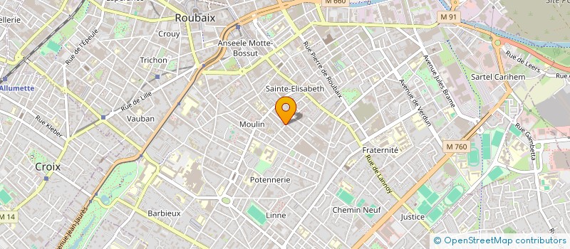 localisation de l'entreprise MADAME ALINE GAHUNGA IGIHOZO-DURAND  ROUBAIX