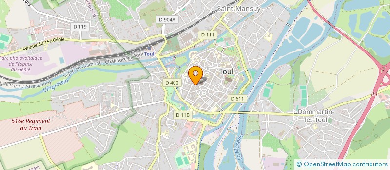 localisation de l'entreprise MADAME ALINE GALIANO  TOUL