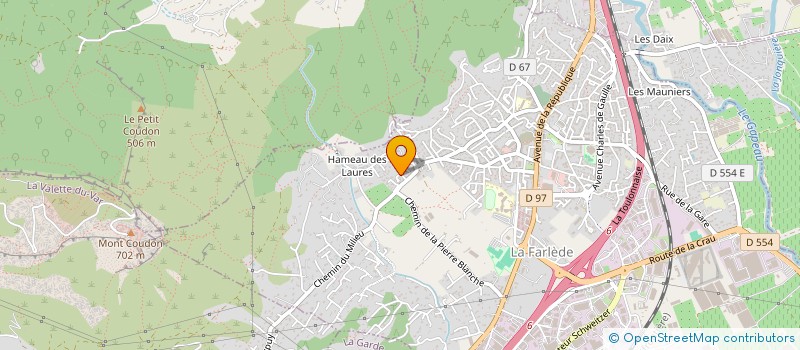 localisation de l'entreprise MADAME ALINE GARCIA  LA FARLEDE