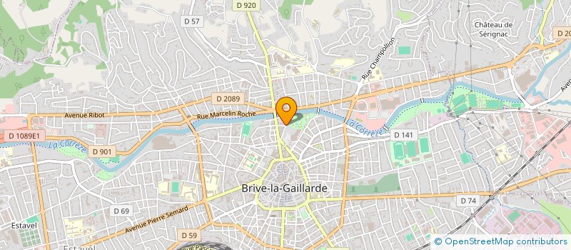 localisation de l'entreprise MADAME ALINE GAUTIER  BRIVE-LA-GAILLARDE