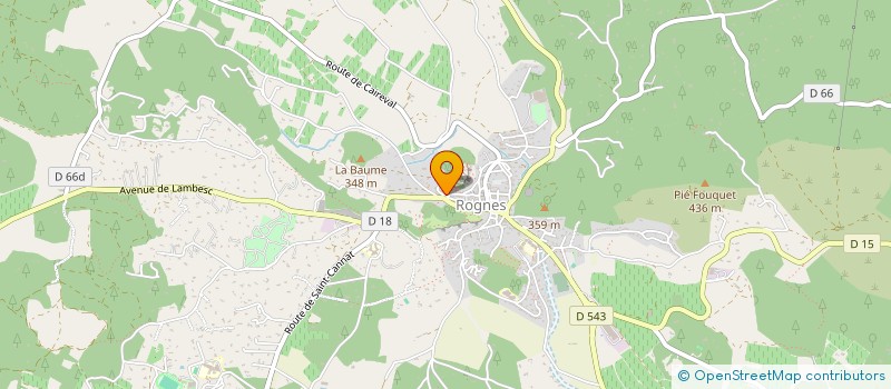 localisation de l'entreprise MADAME ALINE GELDRON à ROGNES