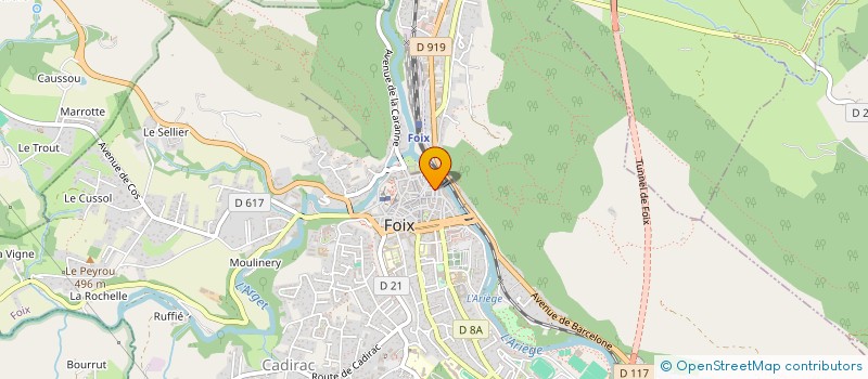 localisation de l'entreprise MADAME ALINE GEVAUDAN à FOIX