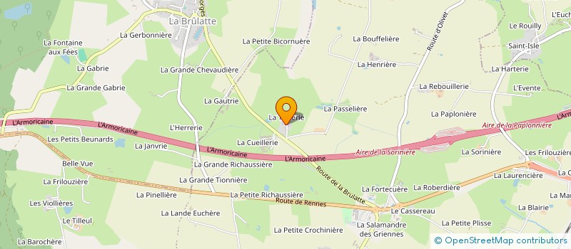 localisation de l'entreprise MADAME ALINE GEVRIN  SAINT-GERMAIN-LE-FOUILLOUX