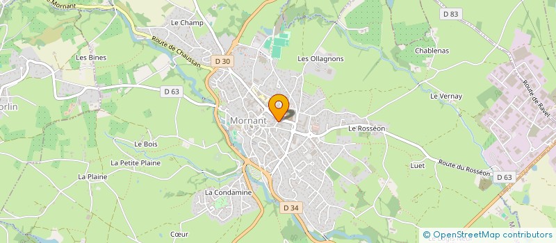 localisation de l'entreprise MADAME ALINE GIRAULT  MORNANT