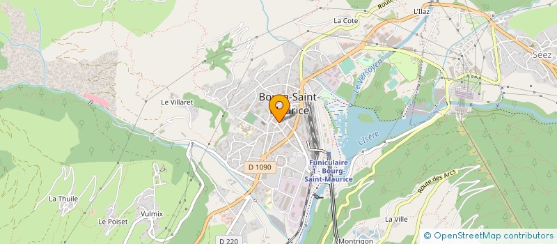 localisation de l'entreprise MADAME ALINE GIROD à BOURG-SAINT-MAURICE