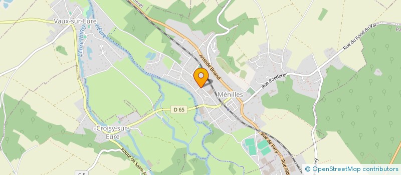 localisation de l'entreprise MADAME ALINE GODERIS  MENILLES