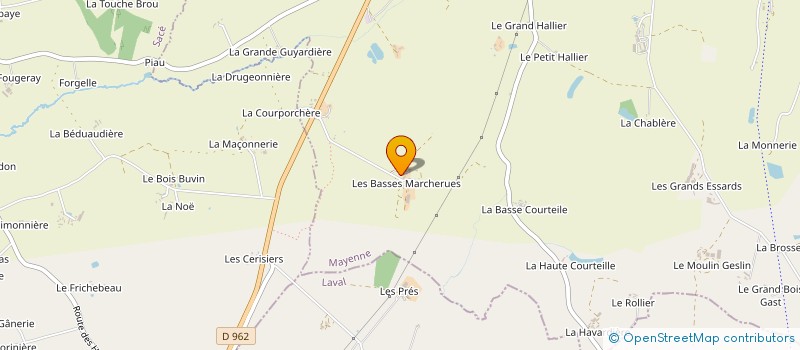 localisation de l'entreprise MADAME ALINE GONTIER  MARTIGNE-SUR-MAYENNE