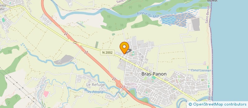 localisation de l'entreprise MADAME ALINE GOUZERH  BRAS-PANON