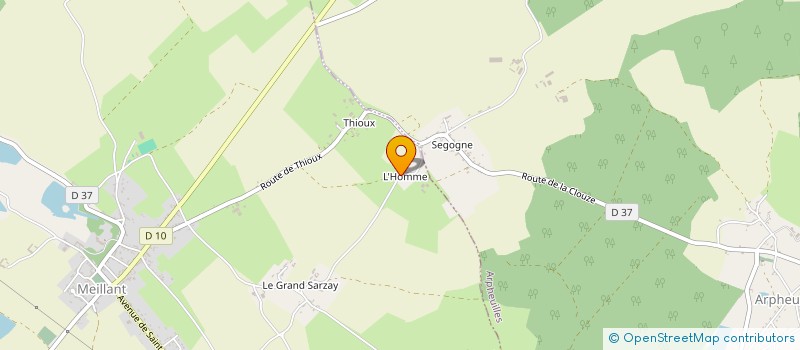 localisation de l'entreprise MADAME ALINE GOVIGNON  MEILLANT