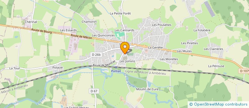 localisation de l'entreprise MADAME ALINE GRAND à POLLIAT