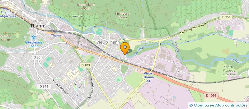 localisation de l'entreprise MADAME ALINE GRANET  VIEUX-THANN