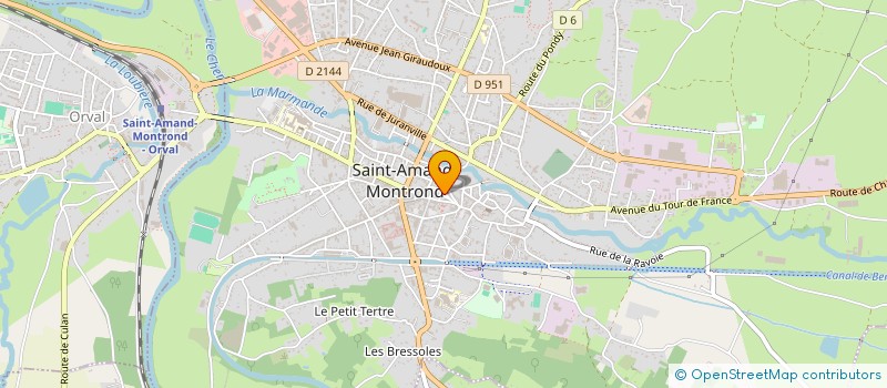 localisation de l'entreprise MADAME ALINE GRAPTON à SAINT-AMAND-MONTROND