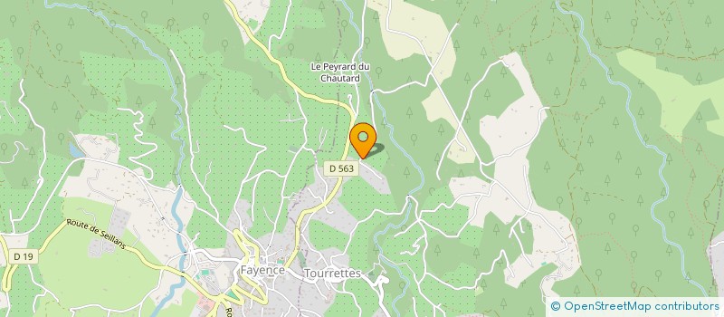 localisation de l'entreprise MADAME ALINE GRUET-MASSON  TOURRETTES