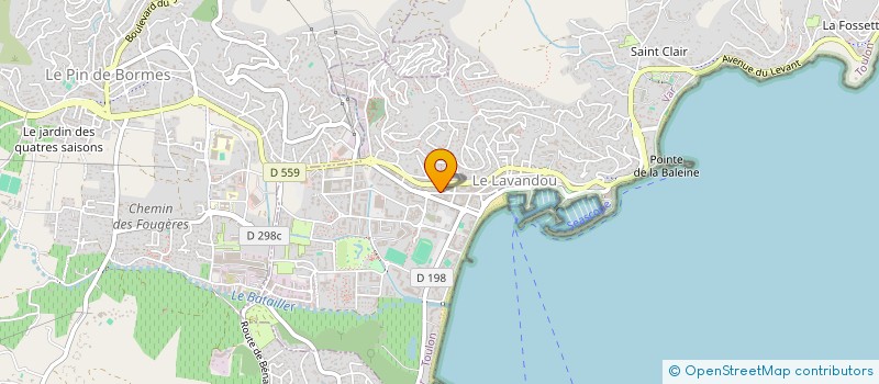 localisation de l'entreprise MADAME ALINE GUERARD à LE LAVANDOU