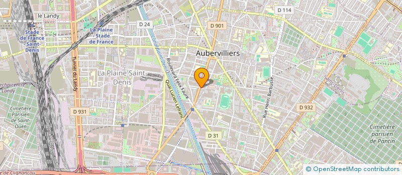 localisation de l'entreprise MADAME ALINE GUERIN à AUBERVILLIERS