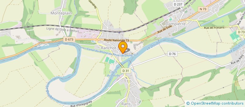 localisation de l'entreprise MADAME ALINE GUERRIN  RANCHOT