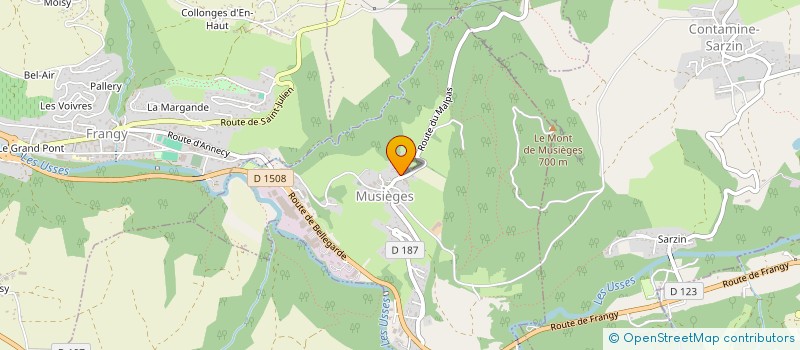 localisation de l'entreprise MADAME ALINE GUILLERMIN  MUSIEGES