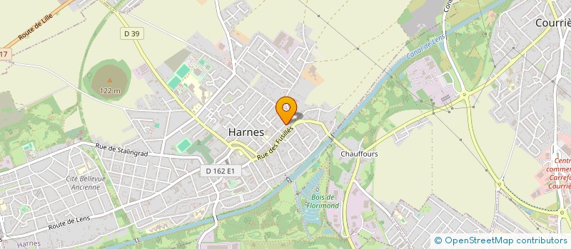 localisation de l'entreprise MADAME ALINE GUILMET  HARNES