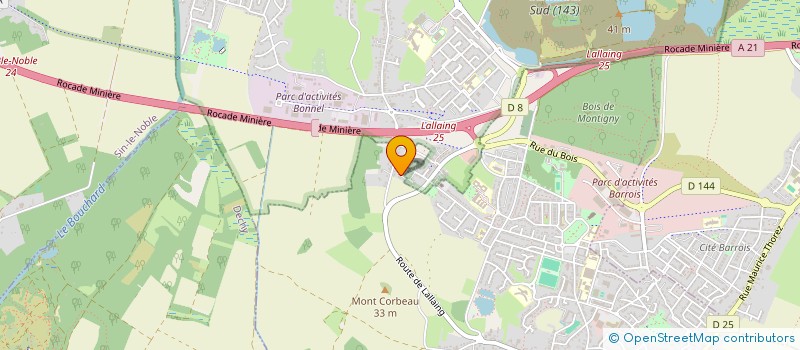 localisation de l'entreprise MADAME ALINE GUYOT  MONTIGNY-EN-OSTREVENT