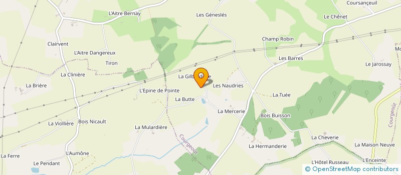 localisation de l'entreprise MADAME ALINE HAMELIN à LA MESNIERE