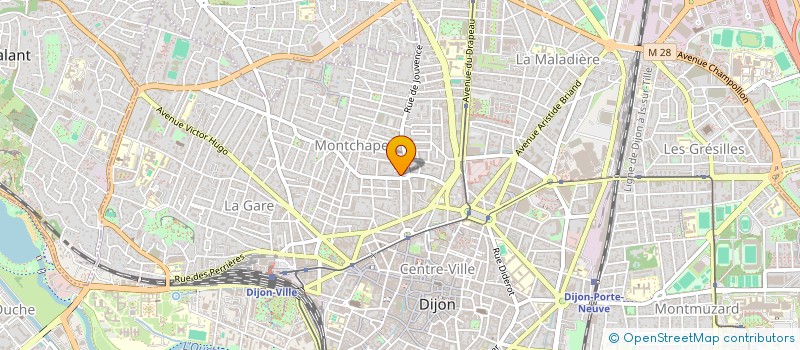 localisation de l'entreprise MADAME ALINE HARBEUMONT  DIJON