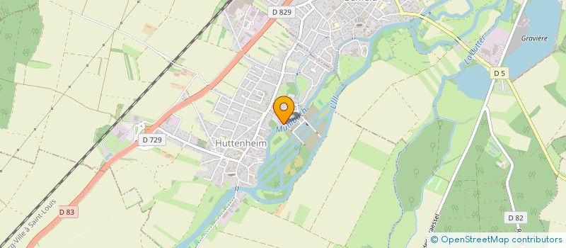 localisation de l'entreprise MADAME ALINE HAUSS  HUTTENHEIM