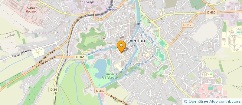 localisation de l'entreprise MADAME ALINE HUGUENIN à VERDUN
