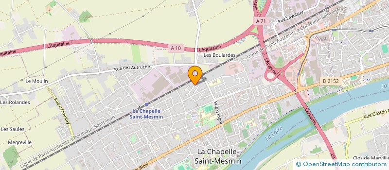 localisation de l'entreprise MADAME ALINE JACQUET à LA CHAPELLE-SAINT-MESMIN