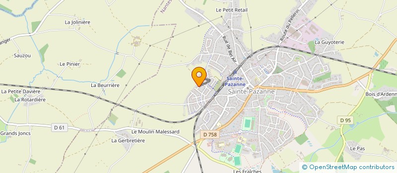 localisation de l'entreprise MADAME ALINE JAILLANT à SAINTE-PAZANNE