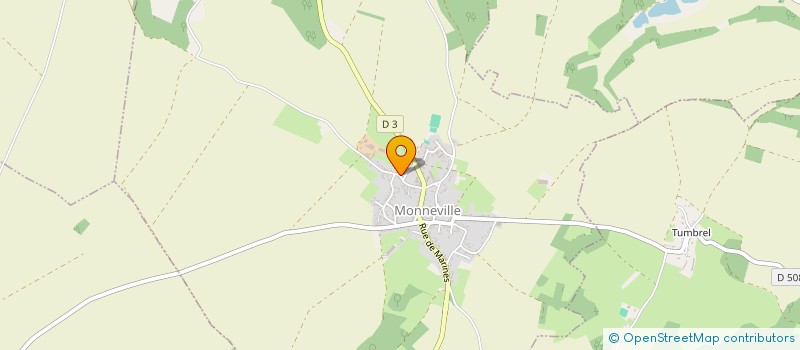 localisation de l'entreprise MADAME ALINE JUVENTY  MONNEVILLE