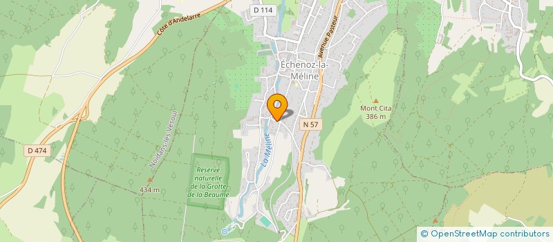 localisation de l'entreprise MADAME ALINE JUY  ECHENOZ-LA-MELINE