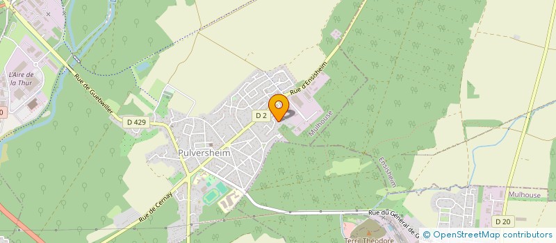 localisation de l'entreprise MADAME ALINE KALUZINSKI  PULVERSHEIM