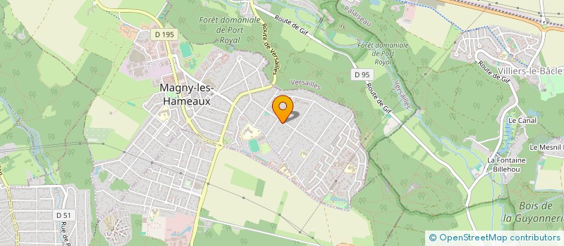 localisation de l'entreprise MADAME ALINE KELLER  MAGNY-LES-HAMEAUX