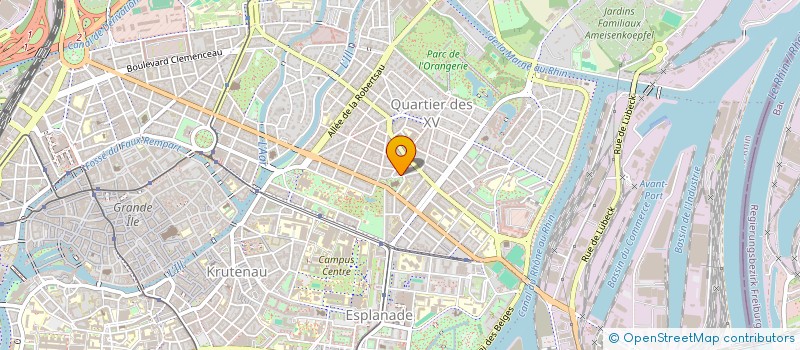 localisation de l'entreprise MADAME ALINE KOLMER à STRASBOURG