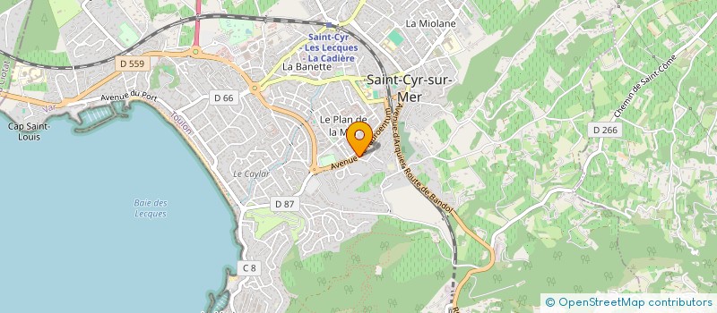 localisation de l'entreprise MADAME ALINE KPATCHASSOU à SAINT-CYR-SUR-MER