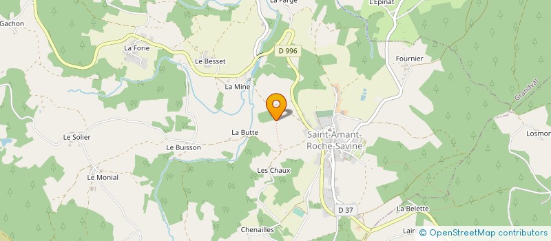 localisation de l'entreprise MADAME ALINE LAFONT  SAINT-AMANT-ROCHE-SAVINE