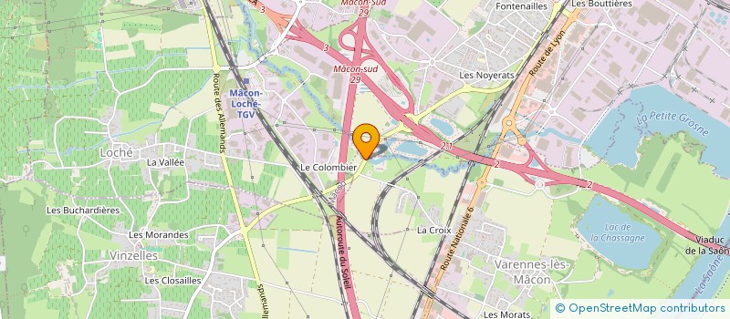 localisation de l'entreprise MADAME ALINE LAINE  VARENNES-LES-MACON