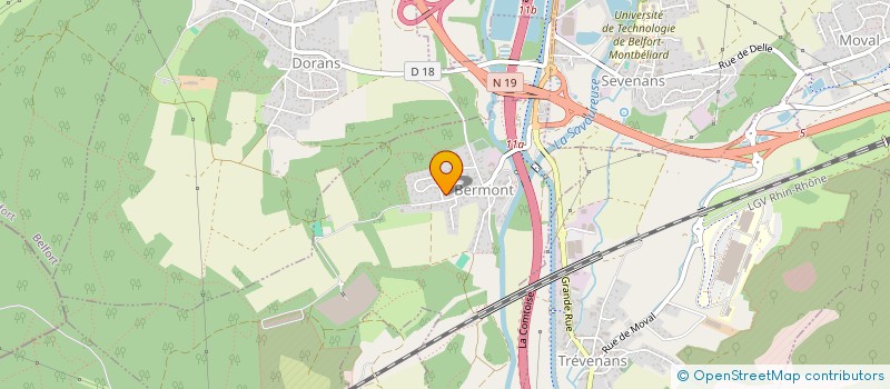 localisation de l'entreprise MADAME ALINE LAKOMY à VEZELOIS