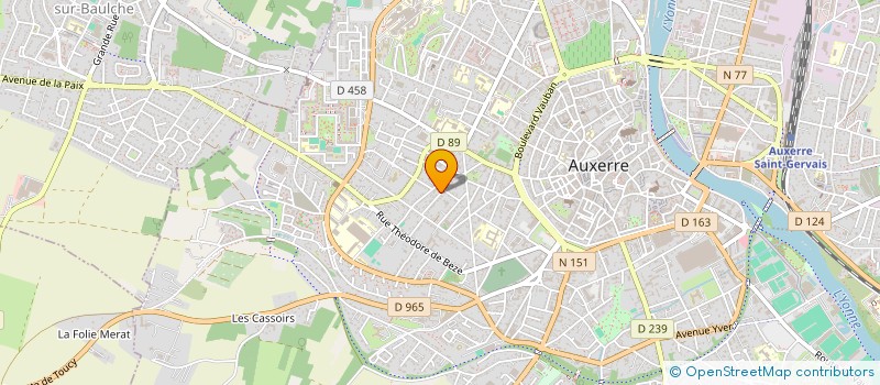 localisation de l'entreprise MADAME ALINE LANDREAT à AUXERRE